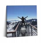 Wallfluent Vászonkép Fa Keret Edzőterem Nő Tátra Szlovákia 60x60 cm (010030010270000075625)