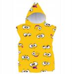 Cotton world Gyerek poncsó Smile sárga 60x90 cm (PD-100-F-7)