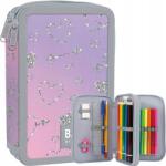 BackUP Biztonsági Mentés Iskolai Tolltartó Kétrekeszes Felszerelés Színes Ceruzák Filctollak Színátmenetes Szív (PB7DW32)