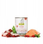 isegrim Premium nedves kutyaeledel Adult konzerv liba batáta Rózsa gyümölcs 400g