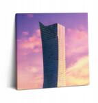 Wallfluent Vászonkép Gyönyörű Étkező Felhőkarcoló Varsóban 60x60 cm (010030010270000075534)
