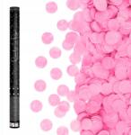 Party Deco Lövöldözős tubus rózsaszín konfetti karikákkal 60 cm (tuby strzelajace wystrzałowe konfetti)