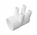 CDC Elosztó vízelosztó kád fúvóka jakuzzi fólia 4 portos 2"60, 3mm (8019)