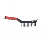 Dedra Drótkefe 4 soros+kaparó, acél, 285mm, kétmatt. fogantyú (2001P14)