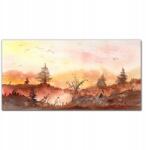 Coloray Fali vászonkép Akvarell erdő 100x50 (010030010010000017264)