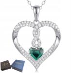 Mennica Świdnicka Nyaklánc Ezüst 925 Szív medállal cirkóniákkal Ajándék Lányának
