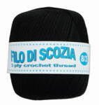 Sajnóg Kordonek Filo di Scozia 8/3 -100g/450m fekete 501 (Filo di Scozia 8/3)