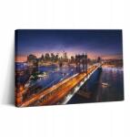 Wallfluent Vászonkép Tartós Fali Stúdió Manhattan Napnyugta 30x20 (010030010150000005556)