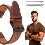 Polax 24 mm-es bőr óraszíj, univerzális, L-es méret (CHrArCzB24LCgBr)