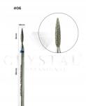 Crystal Professional Gyémántmaró „láng 1, 8mm Crystal Professional #06 (FZ-6)