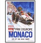  Grand Prix Monaco Mai 1963 Sorozat Verseny Poszter A3 (Plakat Samochody Auta Wyścigi)