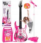  Gyerek gitár Elektromos Rock Mikrofon Erősítő Játék Világít MP3 (MX-00022407)