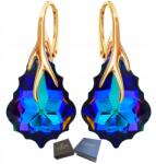 Mennica Świdnicka Fülbevaló Arany Ezüst 925 Női Aranyozott Lógó Kristályok Ajándék