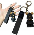 EdiBazzar Állatos kulcstartó kulcsokhoz, táskához, fekete maci, mackó kulcstartó (Breloczek Do Kluczy Miś Misio Zwierzak)