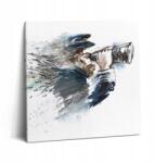 Wallfluent Vászonkép A Szobába Stílusos Ajándék Hajó Kapitány Távcsővel 60x60 (010030010270000074786)