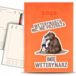  Napi Könyvnaptár A5 2025 Vicces ajándék Állatorvosnak Név (Kalendarz 2025 Książkowy Pomarańcz)
