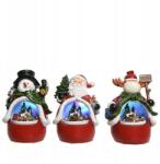 Kaemingk LED-es karácsonyi figura mozgatható Mikulás hóember Karácsonyi falu (Dekoracja świecąca ruszająca się)