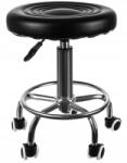 PAKO Hoker Fodrász szék, forgó, fekete, 32cm ülőfelület, 44-59cm (Hoker Stołek Fryzjerski Kosmetyczny Obrotowy)