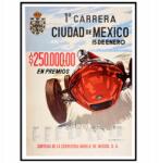  Mexico Carrera verseny poszter Mexikó A3 (Plakat Samochody Auta Wyścigi)