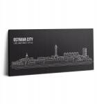 Wallfluent Fotótapéta Fa kerettel Nappaliba Város Ostrava Rajz 100x50 (010030010010000075874)