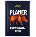 FunnyCase Könyvnaptár 2026 Vad Tervező Sötétkék tervező határidőnapló Ajándék Wz (Kalendarz Granatowy PLANER DZIKA)