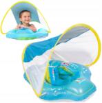 Swimbobo Úszókerék Felfújható Gumicsónak Gyerekeknek Napellenzővel Kék (L)