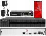 Hikvision HWN-4108MH Ip Dvr 8 Ip kamera PoE switch (HWN-4108MH + Switch POE)
