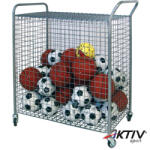 Aktivsport Labdatartó kocsi, 100x62x100 cm kerekes, zárható (100010000579)