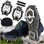  P/09 Agptek Jégcipő Rozsdamentes acél fogakkal Fekete! (XT-16A)