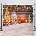  Aiikes Karácsonyi fotó háttér családi fotókhoz 2, 4 x 2, 4 m (B08HCPH68M)