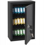  Parrency Fém kulcstartó szekrény 48 akasztóval, Falra szerelhető (B0CRYD8HVD)