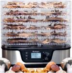 Berlinger Gyümölcs gomba szárító Bpa mentes idő és hőmérséklet szabályozás 6 Sit (suszarka-500)