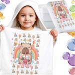 Wyczaruj Prezent Gyerek Törölköző Óvoda Bölcsőde Kapibara Capibara Névvel 30x50 (PRZEDSZKOLE 30x50 dzień chłopaka dziecka)