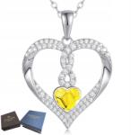 Mennica Świdnicka Nyaklánc Ezüst 925 Szív medállal Cirkóniákkal Női Ajándék
