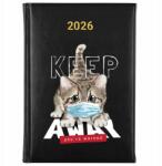 FunnyCase Könyvnaptár 2026 Keep Youre Warned Fekete Tervező Ajándék Minták (Kalendarz Czarny KEEP YOURE WARNED)