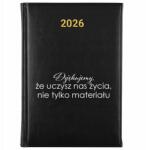 FunnyCase Naptár Fekete A5 2026 Pedagógusnapi határidőnapló Megtanítasz minket az életre (Kalendarz Czarny Uczysz Nas Życia)