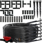 LoveMyGarden Csepegtetővezeték 100m 100 csap/137 tartozék Erős csepegtető (LINIA POLSKA 100M + 137 AKCESORIÓW ZESTAW LMG)