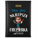 FunnyCase Naptár 2026 A5 Fekete Személyre szabott A Legjobb Fodrásznőtől *Dátum* (Kalendarz Najlepsza Fryzjerka Mot Wz)