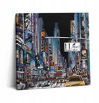 Wallfluent Canvas Vászonkép Dolgozószobába Modern New York Éjszaka 60x60 cm (010030010270000074970)
