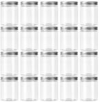  Tartály szett 250ml Bpa mentes átlátszó univerzális csavaros kupakkal (ALUK-Clearjar-20-Clear-220112)