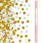 Party Deco Konfetti Cső Lövöldözős ágyú arany-ezüst Születésnap Esküvő 80cm (5902230737037)