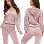  324_roz. L_WELUROWY Melegítő Szett