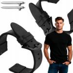 Polax 24 mm-es bőr óraszíj, univerzális, XL-es méret (CHrArCzB24XLB)