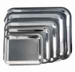  Tálca szögletes rozsdamentes acél krómozott 30 x 24 cm (1605SIS002) - fotoland