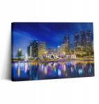 Wallfluent Vászonkép Grafika A dolgozószobába Színekkel teli város 30x20 cm (010030010150000074759)