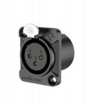 Roxtone Xlr F típusú szerelőaljzat (RX3FD-BG)