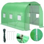 Holla Garden Kerti Fólia Alagút Üvegház 3x2m Fólia 6m2 Tömör Kerti Sátor (tn23)