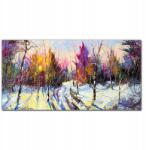 Coloray Vászonkép Tél hó erdő természet 100x50 cm (010030010010000018870)