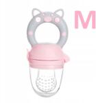 MilaBaby Rágóka etetőcumi gyümölcsök és zöldségek számára Blw Rózsaszín Malac M (#C449B-2)