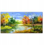 Coloray Vászonkép Festmény erdő folyó természet 100x50 (010030010010000016944)